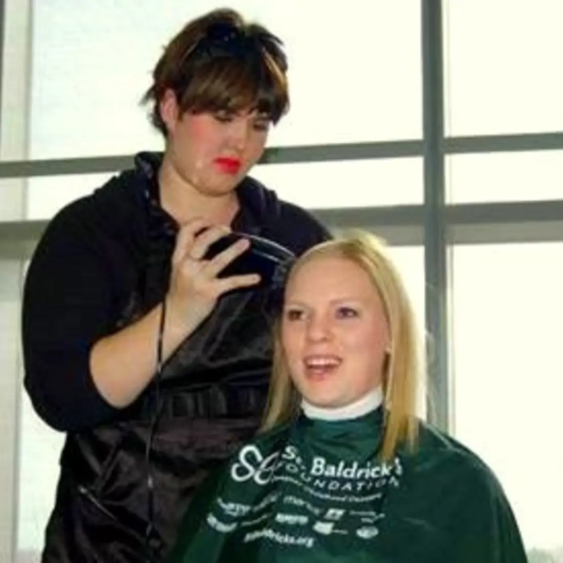 Cutting hair off for St. Baldrick's fundraiser