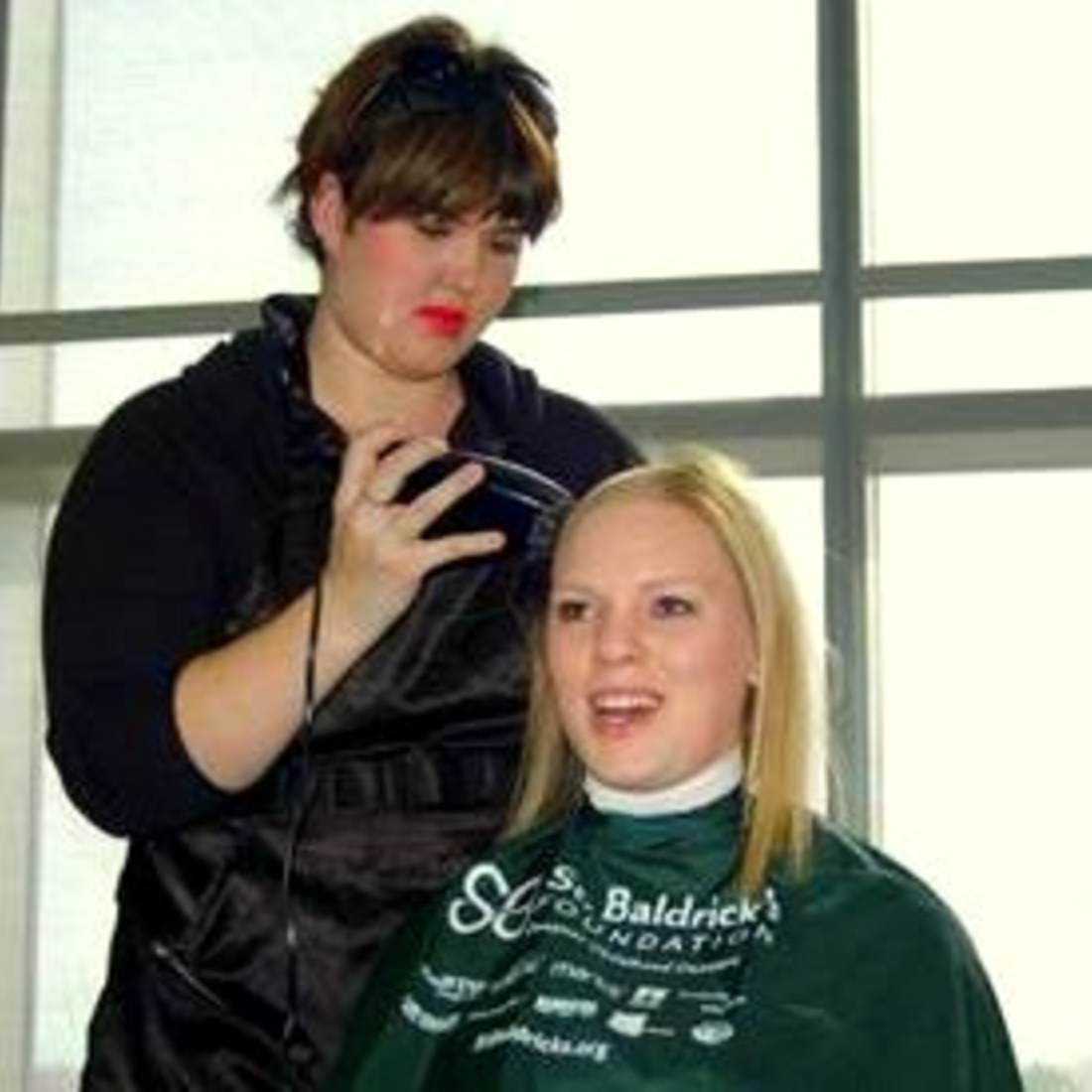 Cutting hair off for St. Baldrick's fundraiser