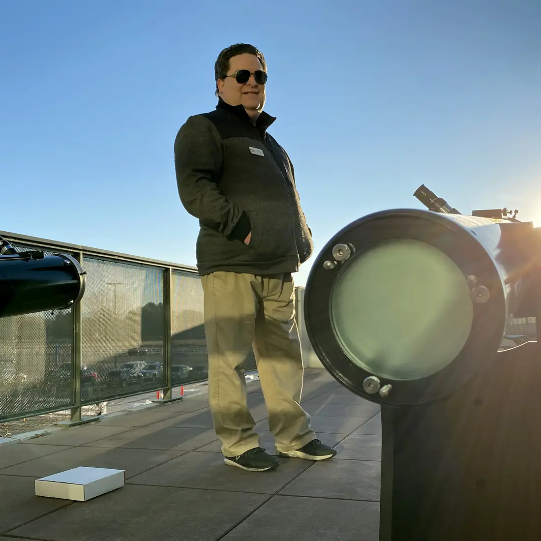Irwin Horowitz during the Mercury transit on Monday, Nov. 11.