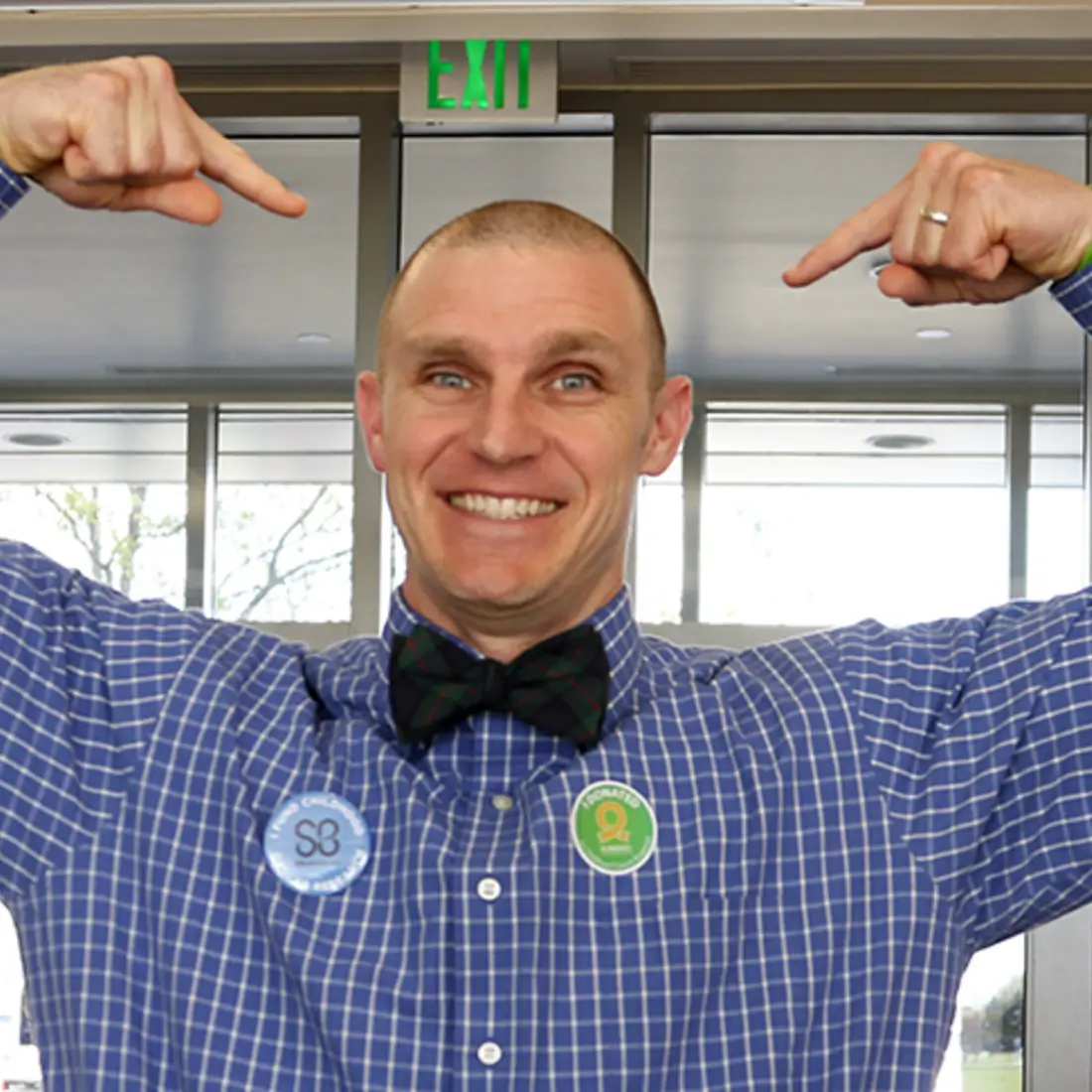 Participate in St. Baldrick's April 26. 