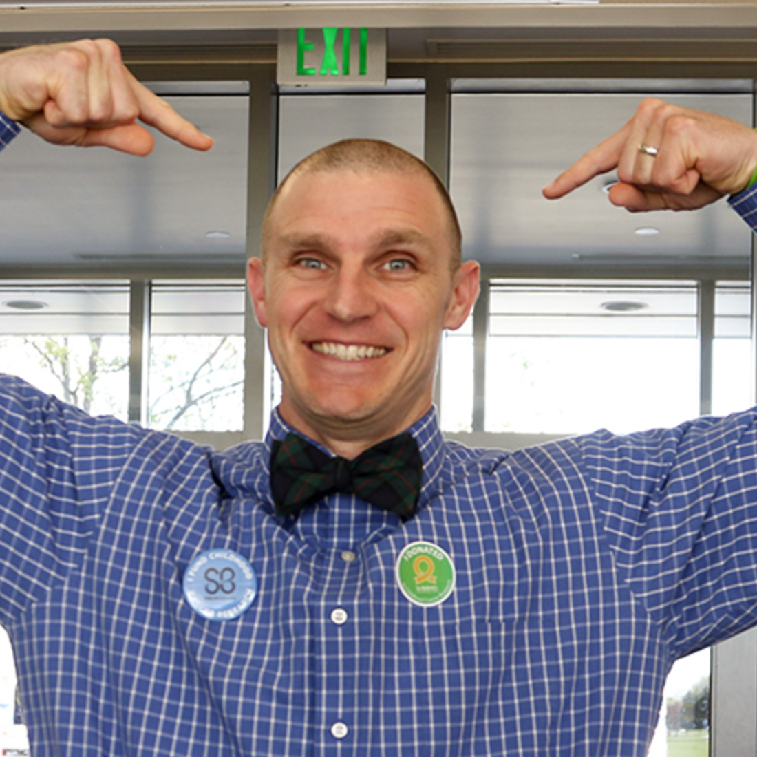 Participate in St. Baldrick's April 26. 