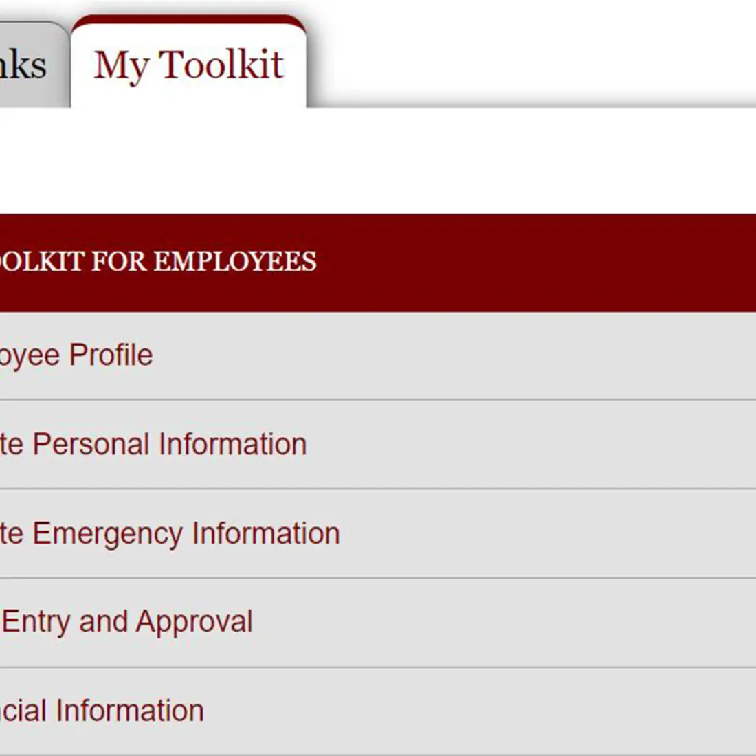 My Toolkit on myCWI