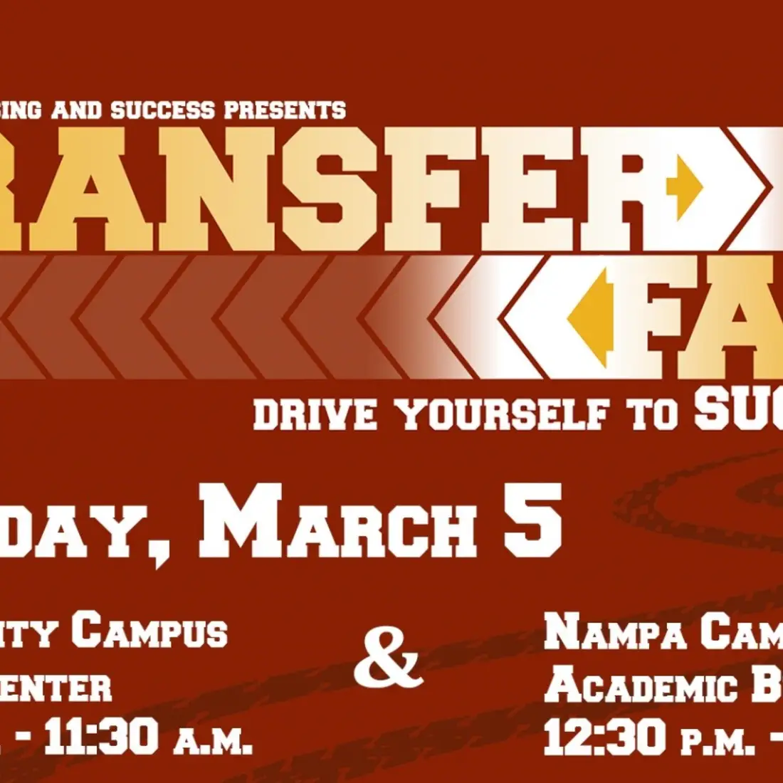 Join us for the Spring 2019 Transfer Fair March 5.