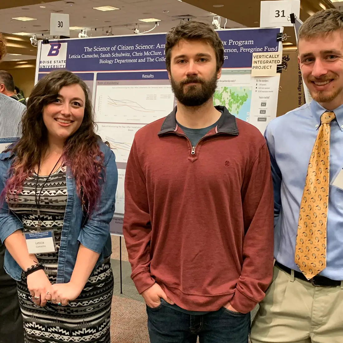 Students presenting at Undergraduate Research Conference at Boise State University