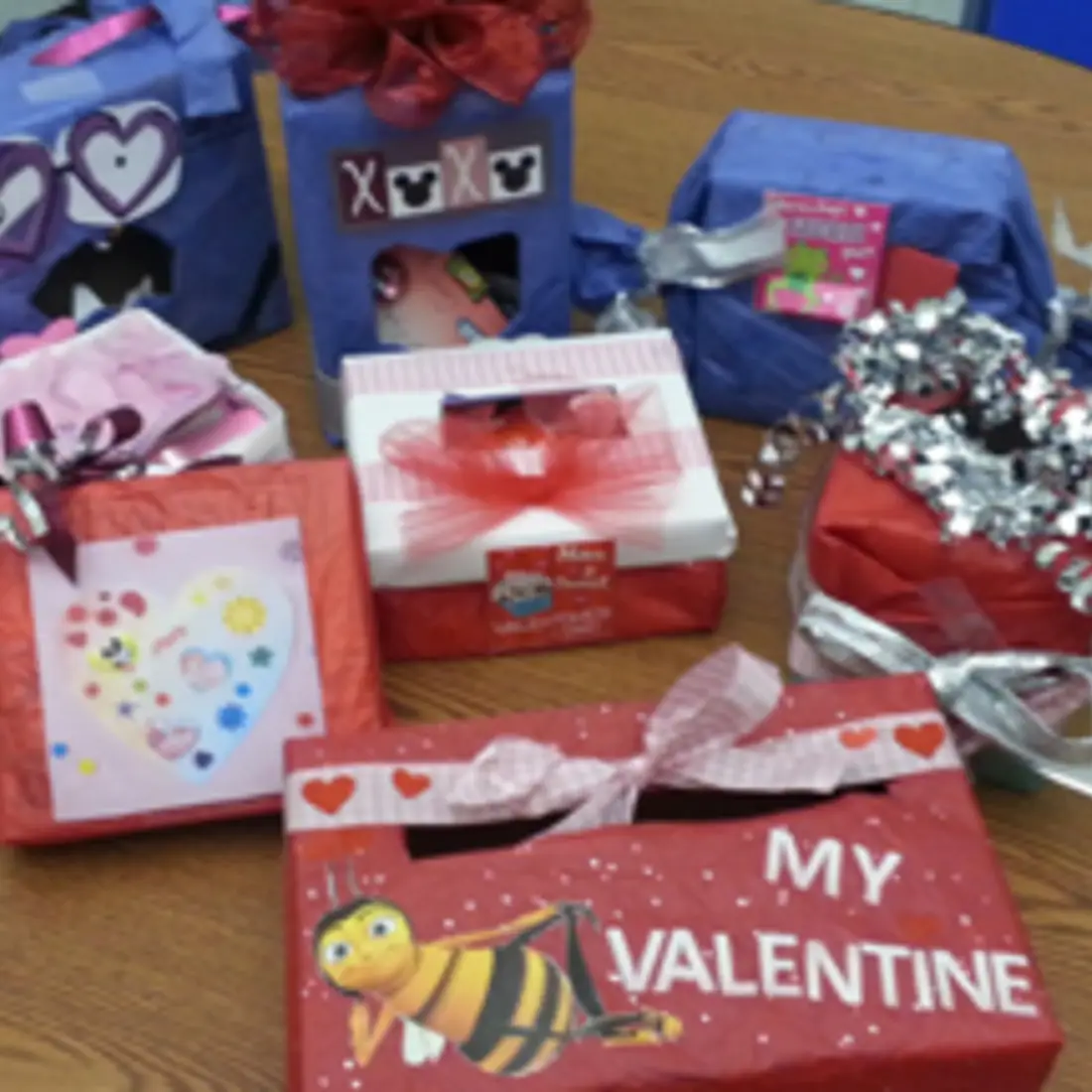 Valentine Boxes made at Ada County Center