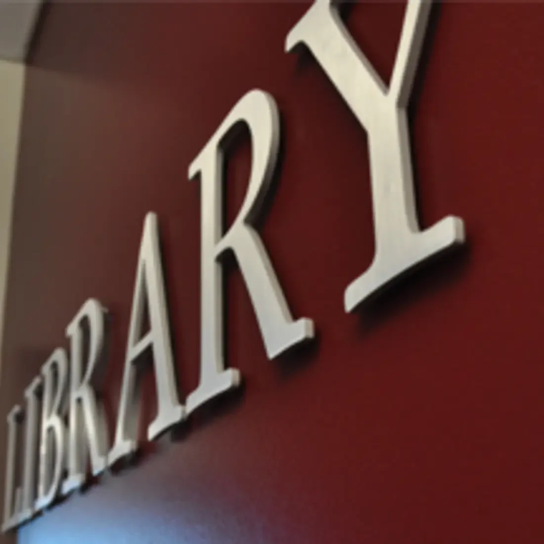 Library sign