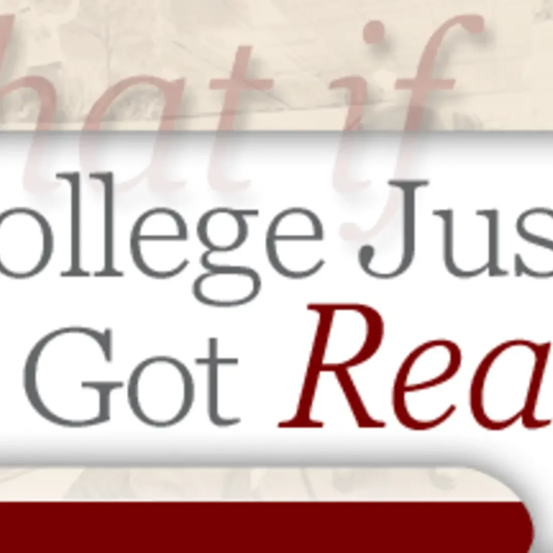 Graphic of College Just Got Real!