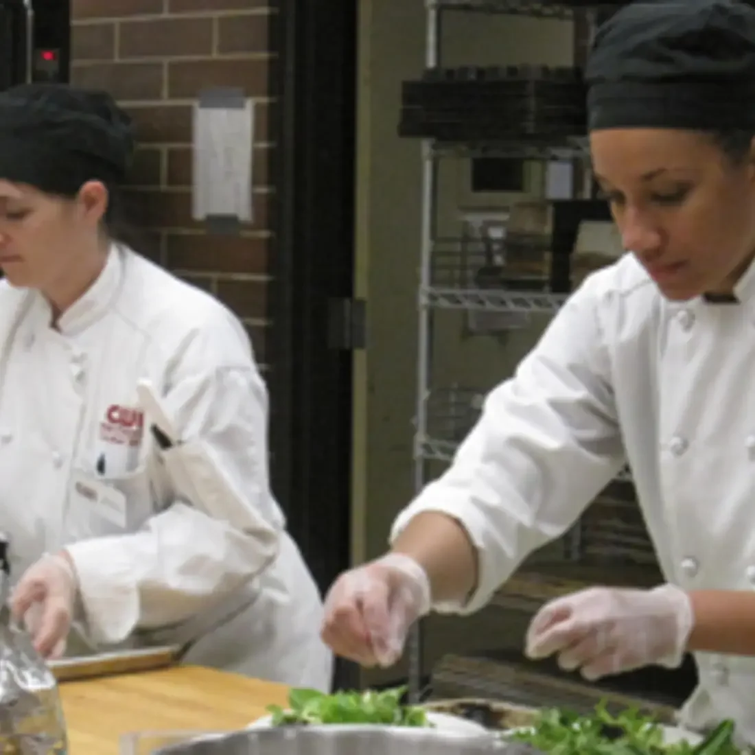 Students in kitchen