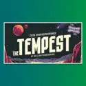 Image of the Tempest Promotional flyer in front of a green backdrop 