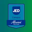 JED Campus Alumni - Class of 2026 | Green gradient background