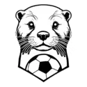 Soccer Club Icon with otter