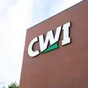 CWI logo on a building