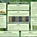 Leaf targeting project by CWI student Brad Gourdin.