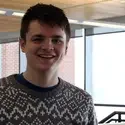 Hunter Carson, CWI student in lobby at the Nampa Campus Academic Building