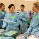 Dental Assisting Students Volunteering at Free Health Clinic
