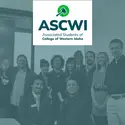 Associated Students of College of Western Idaho text and a large group of students standing together looking at the camera