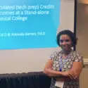 Yolonda Barnes presenting at National Conference in Las Vegas, Nevada.