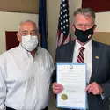 Dr. Bert Glandon and Idaho Governor Brad Little