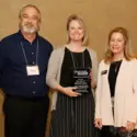 Basic Skills Education staff member, Trevi Hardy, receives Community Partner award from Easterseals-Goodwill May 2, 2019
