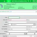Name and Address Entry screen in Colleague