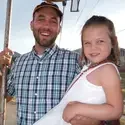 Dan Schults with his daughter.