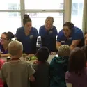 Dental Assisting Program students visited Koelsch Elementary