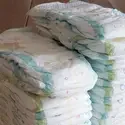 Stack of diapers