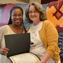 2019 Emerging Scholar, Nickola Chin, with Jana McCurdy