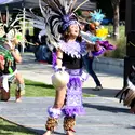 Folkloric dancing performance at Semana Cultural and Fiesta Cultural.