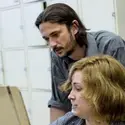 Students working at computer