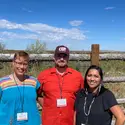 Dr. Justin Vance and Nikki Gorrell with Randy’L Teton