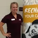 Nikki with Recharge banner