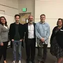 Seen here is (left to right) McKenzie Wood, Gianluca Peri, Dr. Greg Hampikian, Charles Fain, and Stephanie Breach.
