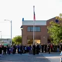 Nampa community members gather at Nampa Fire Station 1