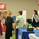 Students at Spring Job Fair