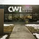 A College of Western Idaho building with snow on the ground