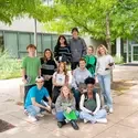 Group of students on campus 