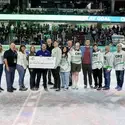 CWI Nights check presentation on the ice