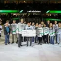 Check presentation on the ice