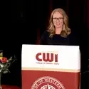 Nursing Faculty, Jen Mimish, speaks during the Nurse Pinning Ceremony on Thursday, May 13.