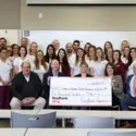 KeyBank and CWI Foundation representatives with Nursing students
