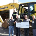 Modern Machinery donates $10,000 to empower students in CWI's Heavy Equipment Technician program.