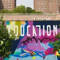 Education is Not a Crime mural