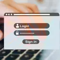 Login credentials screen