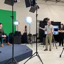 Live broadcast behind-the-scenes of Global Live Idaho in CWI's media lab
