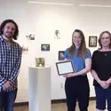 Eva Streicher awarded scholarship by the Treasure Valley Artist Alliance.