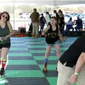 Students rollerskating at the Spring Skate 2018 hosted by ASCWI