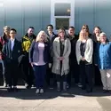 College of Western Idaho Marketing Management students and instructor, Kimberly Burns, touring Tiny Idahomes