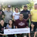 Students and staff gather at Carne Asada en el Parque Wednesday, June 19, 2019.