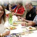 Jeff Flynn and his wife at the Farm to Fork dinner Friday, Sept. 13. 